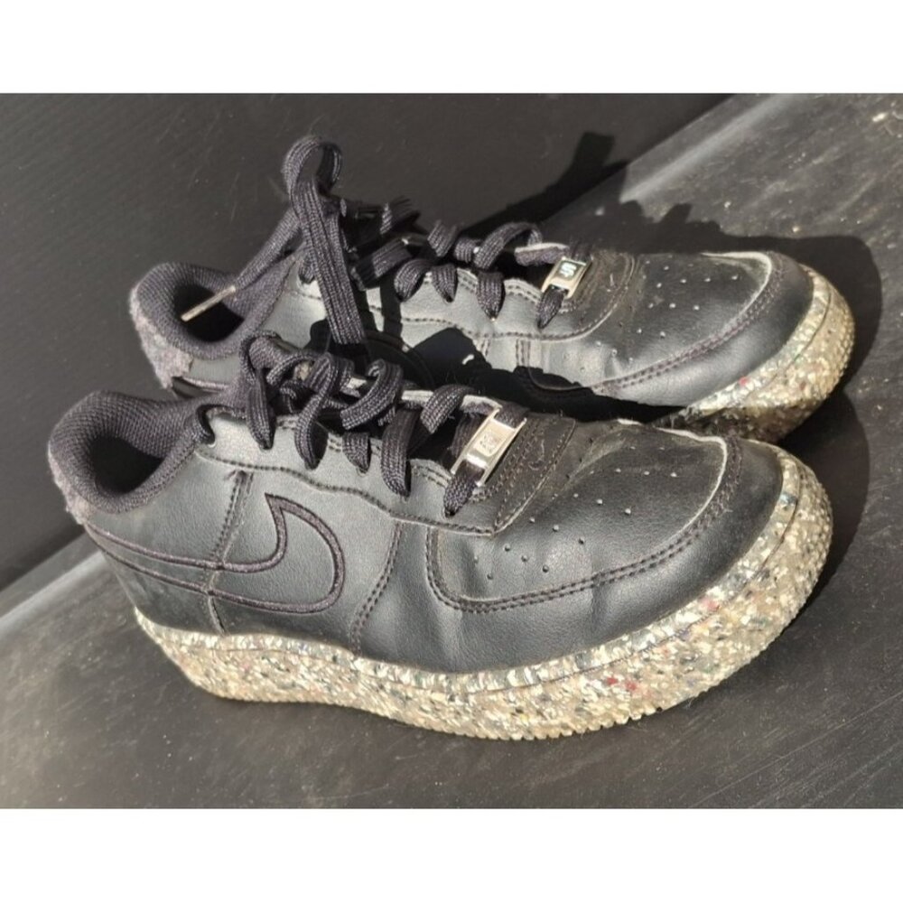 Nike Air Force 1 PS Recycled Wool Pack Black - Size 5.5